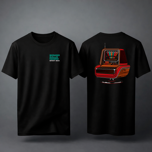 T-Shirt Sonido Gallo Negro...